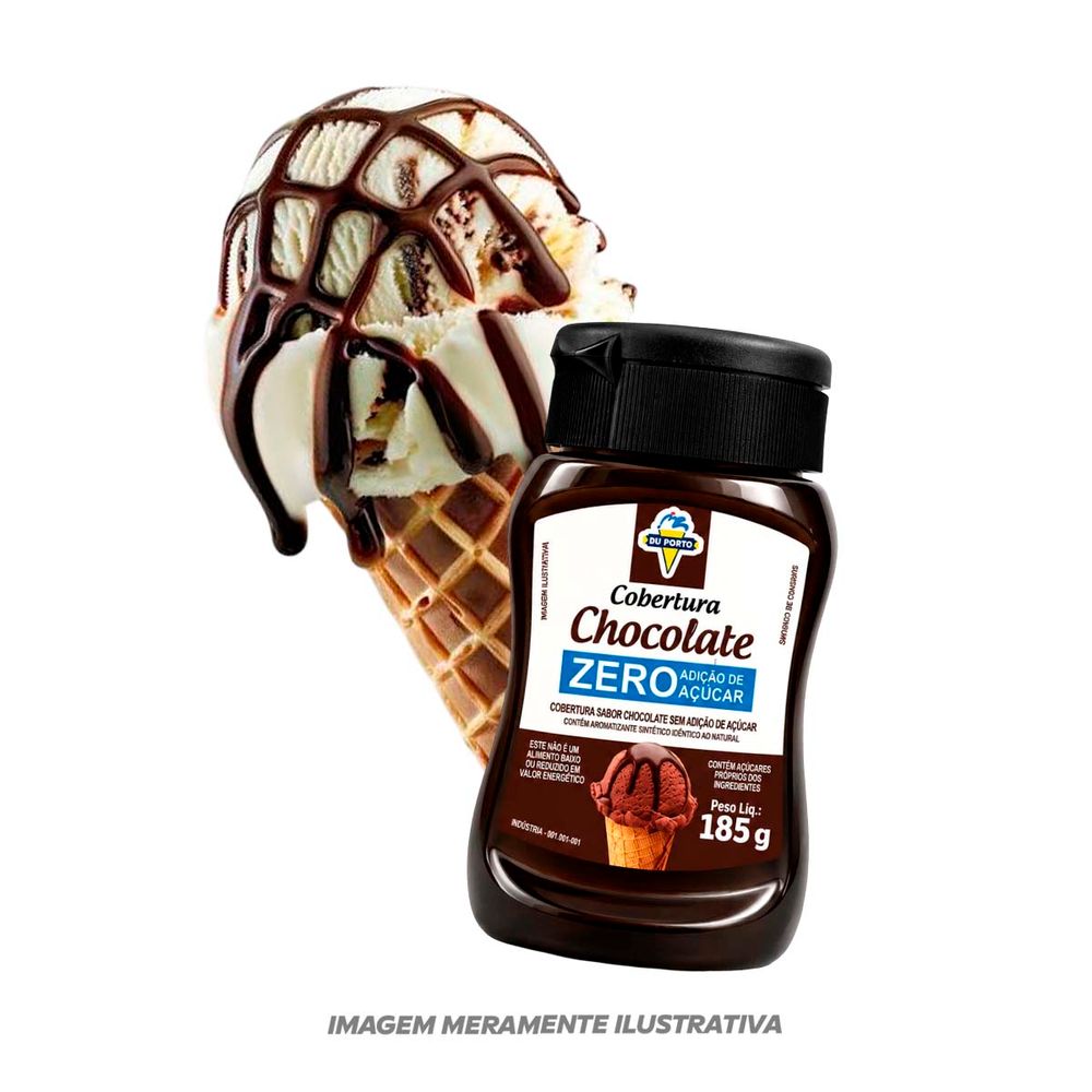 Cobertura Du Porto Zero Sabor Chocolate 185g-3-